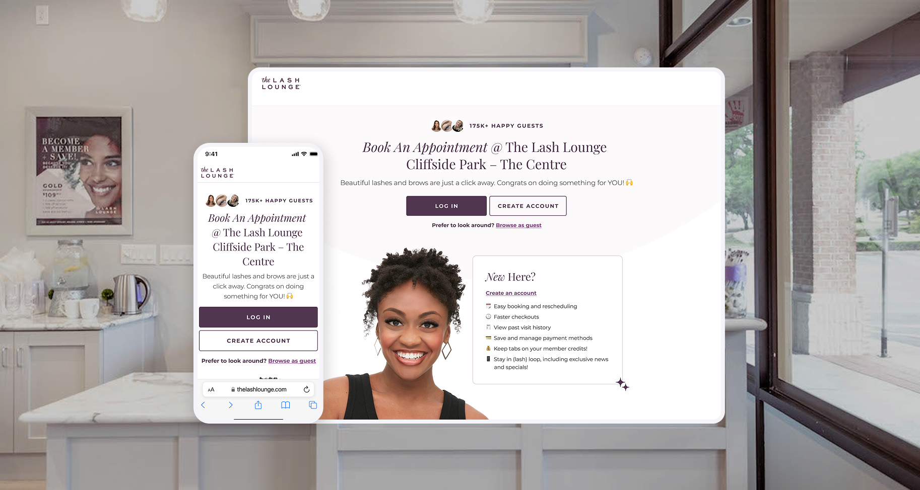 The Lash Lounge Banner