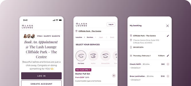 The Lash Lounge work